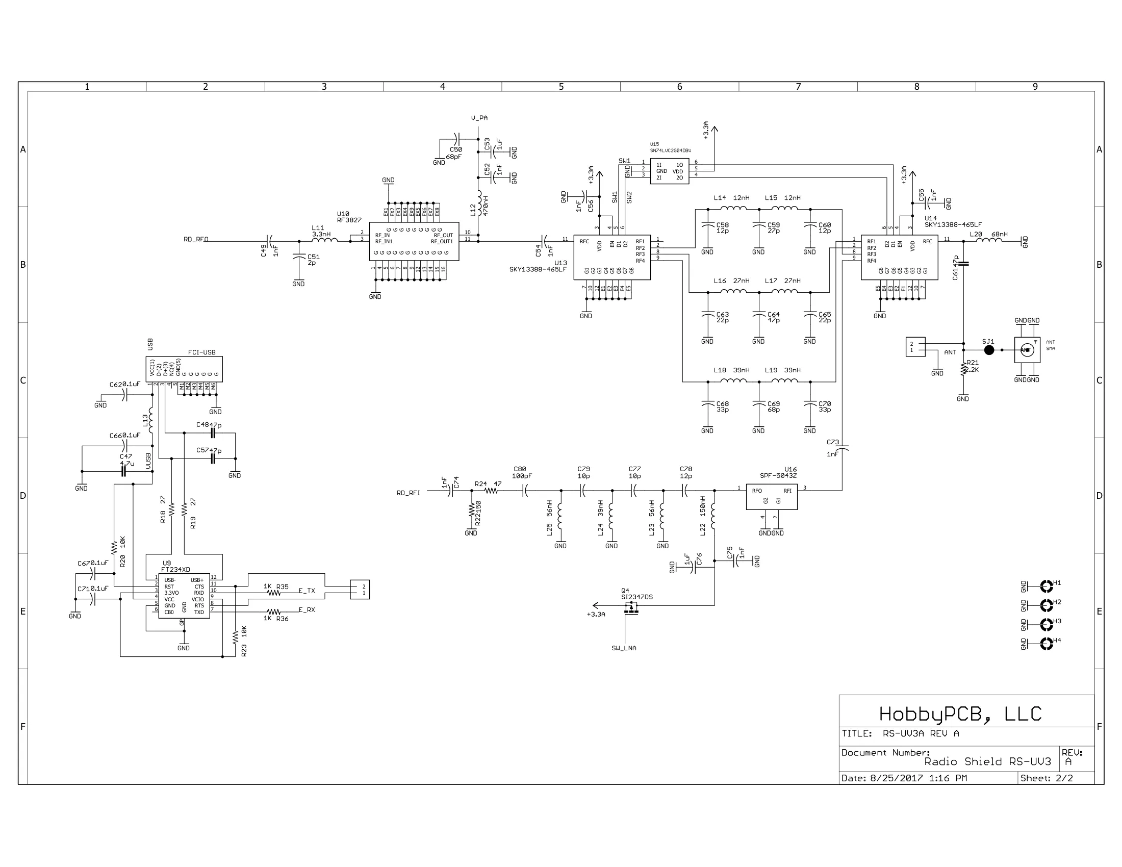 RS-UV3A Rev A schematic page 2